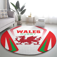 Welsh Rugby Round Carpet Wales Red Dragon Champions