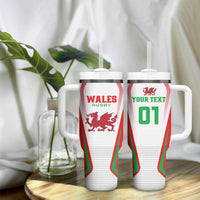 Custom Welsh Rugby Tumbler With Handle Wales Red Dragon Champions