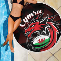 Wales Rugby Beach Blanket Cymru Y Ddraig Goch
