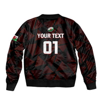 Custom Wales Rugby Sleeve Zip Bomber Jacket Cymru Y Ddraig Goch