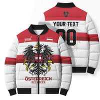 Custom Hockey 2026 Austria Bomber Puffer Jacket Osterreich Die Adler