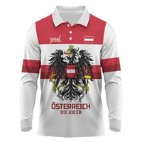 Custom Hockey 2026 Austria Long Sleeve Polo Shirt Osterreich Die Adler
