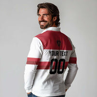 Custom Hockey 2026 Austria Long Sleeve Polo Shirt Osterreich Die Adler