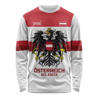 Custom Hockey 2026 Austria Long Sleeve Shirt Osterreich Die Adler