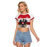 Custom Hockey 2026 Austria Raglan Cropped T Shirt Osterreich Die Adler