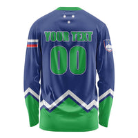 Custom Hockey 2026 Slovenia Long Sleeve Shirt Go Champions Risi