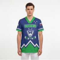 Custom Hockey 2026 Slovenia Scrub Top Go Champions Risi