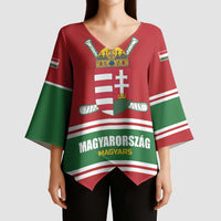 Custom Hockey 2026 Hungary Kimono Sleeve Blouse Magyars Go Champions
