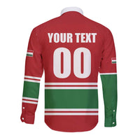 Custom Hockey 2026 Hungary Long Sleeve Button Shirt Magyars Go Champions