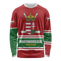 Custom Hockey 2026 Hungary Long Sleeve Shirt Magyars Go Champions