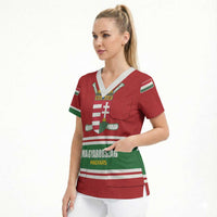 Custom Hockey 2026 Hungary Scrub Top Magyars Go Champions
