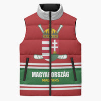 Custom Hockey 2026 Hungary Sleeveless Puffer Jacket Magyars Go Champions