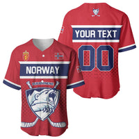 Custom Hockey 2026 Norway Baseball Jersey The Polar Bears Norge Come On