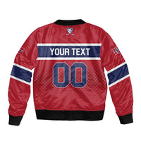 Custom Hockey 2026 Norway Bomber Jacket The Polar Bears Norge Come On