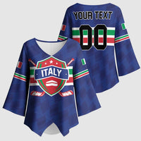 Custom Hockey 2026 Italy Kimono Sleeve Blouse Gli Azzurri Go Champions