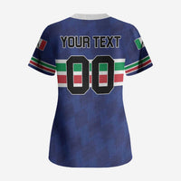 Custom Hockey 2026 Italy Scrub Top Gli Azzurri Go Champions