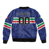 Custom Hockey 2026 Italy Sleeve Zip Bomber Jacket Gli Azzurri Go Champions