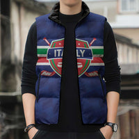 Custom Hockey 2026 Italy Sleeveless Puffer Jacket Gli Azzurri Go Champions