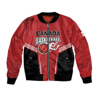 Custom Canada Basketball Bomber Jacket Dream Because I Can