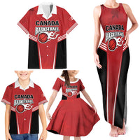 Custom Canada Basketball Family Matching Tank Maxi Dress and Hawaiian Shirt Dream Because I Can