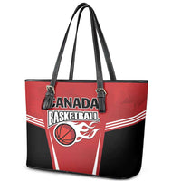 Canada Basketball Leather Tote Bag Dream Because I Can