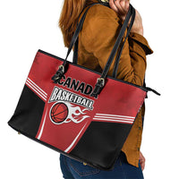 Canada Basketball Leather Tote Bag Dream Because I Can