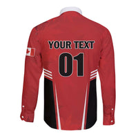 Custom Canada Basketball Long Sleeve Button Shirt Dream Because I Can