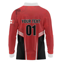 Custom Canada Basketball Long Sleeve Polo Shirt Dream Because I Can