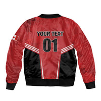 Custom Canada Basketball Sleeve Zip Bomber Jacket Dream Because I Can