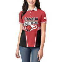 Custom Canada Basketball Women Polo Shirt Dream Because I Can