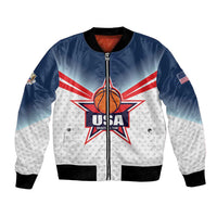 Custom USA Basketball Team Bomber Jacket Shine Like Stars