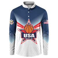 Custom USA Basketball Team Button Sweatshirt Shine Like Stars