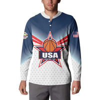 Custom USA Basketball Team Button Sweatshirt Shine Like Stars
