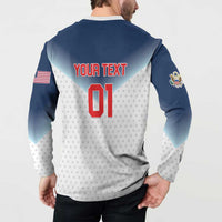 Custom USA Basketball Team Button Sweatshirt Shine Like Stars