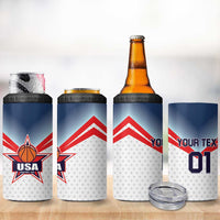 Custom USA Basketball Team 4 in 1 Can Cooler Tumbler Shine Like Stars