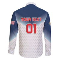 Custom USA Basketball Team Family Matching Off The Shoulder Long Sleeve Dress and Hawaiian Shirt Shine Like Stars