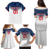 Custom USA Basketball Team Family Matching Puletasi and Hawaiian Shirt Shine Like Stars