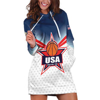 Custom USA Basketball Team Hoodie Dress Shine Like Stars