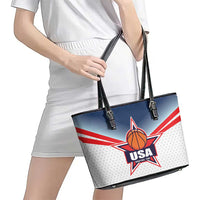 USA Basketball Team Leather Tote Bag Shine Like Stars