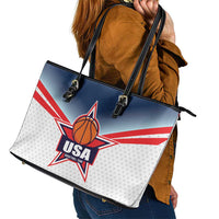 USA Basketball Team Leather Tote Bag Shine Like Stars