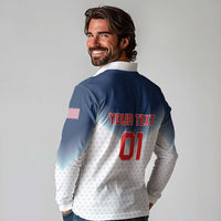 Custom USA Basketball Team Long Sleeve Polo Shirt Shine Like Stars