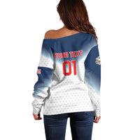 Custom USA Basketball Team Off Shoulder Sweater Shine Like Stars