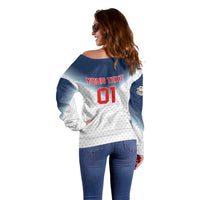 Custom USA Basketball Team Off Shoulder Sweater Shine Like Stars