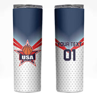 Custom USA Basketball Team Skinny Tumbler Shine Like Stars