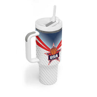 Custom USA Basketball Team Tumbler With Handle Shine Like Stars