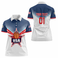 Custom USA Basketball Team Women Polo Shirt Shine Like Stars