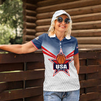 Custom USA Basketball Team Women Polo Shirt Shine Like Stars