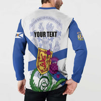 Personalized Canada Nova Scotia Province Button Sweatshirt One Defends and The Other Conquers