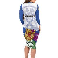 Personalized Canada Nova Scotia Province Family Matching Long Sleeve Bodycon Dress and Hawaiian Shirt One Defends and The Other Conquers