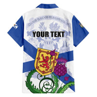 Personalized Canada Nova Scotia Province Family Matching Off The Shoulder Long Sleeve Dress and Hawaiian Shirt One Defends and The Other Conquers